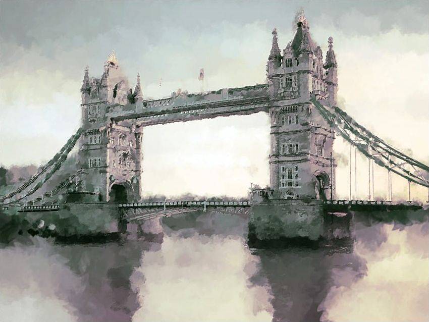 DecoNest Fototapeta - Wiktoriański Tower Bridge - 350X270
