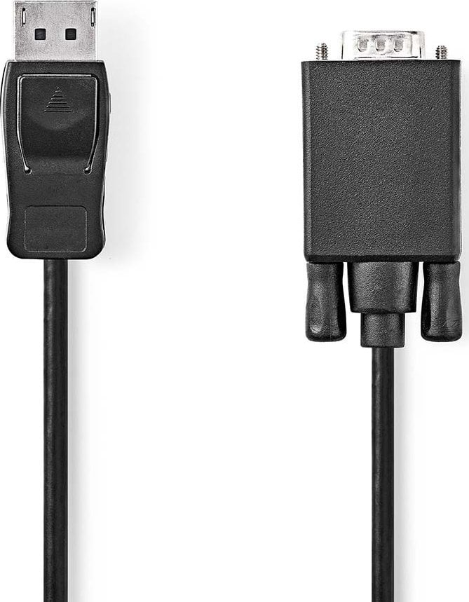 Adapter AV Nedis Nedis CCGL37301BK20 adapter kablowy 2 m VGA (D-Sub) DisplayPort Czarny