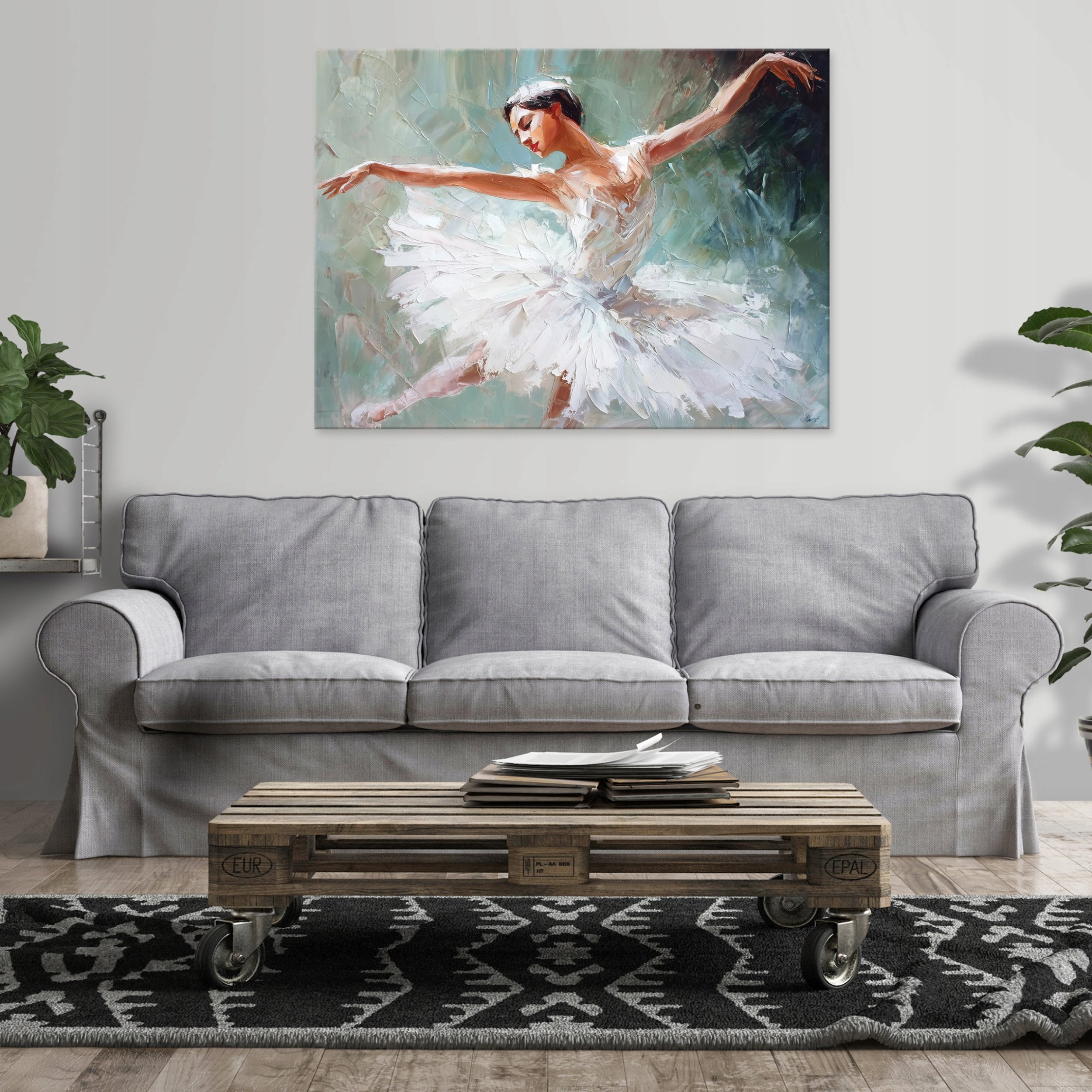 Obraz Kobieta Baletnica Pop Art Do Sypialni Salonu Kuchni Na Płótnie 60X40