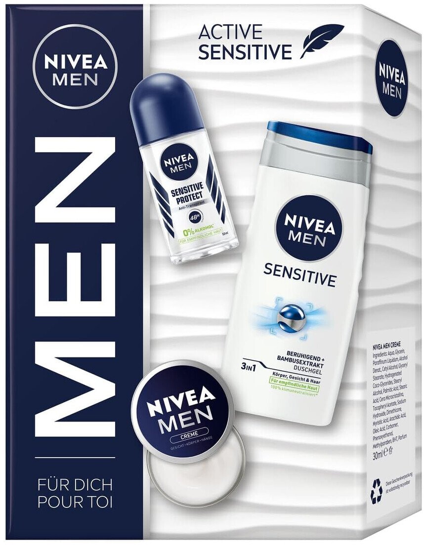 Nivea Sensitive Zestaw pielęgnacyjny dla mężczyzn 30ml