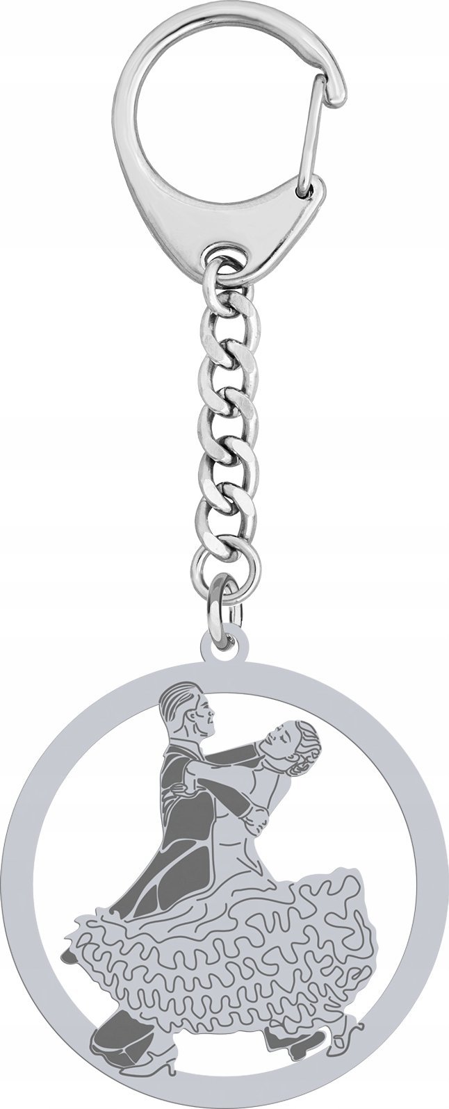Radziszewska Jewellery Brelok do kluczy Taniec Towarzyski SREBRO 925 Prezent GRAWER GRATIS