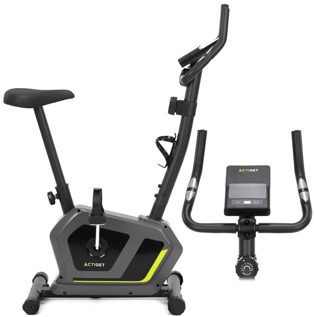 Rower stacjonarny, magnetyczny 8 poziomów oporu, rowerek treningowy z czujnikiem tętna UNIWERSALNY