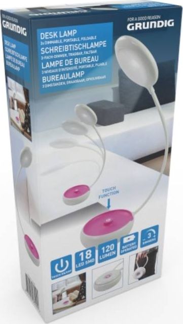 Lampka biurkowa Grundig różowa (8711252032290PINK)