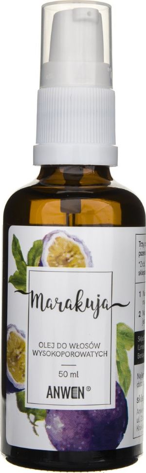 Anwen Olej do włosów wysokoporowatych Marakuja - 50 ml (ANW-331)