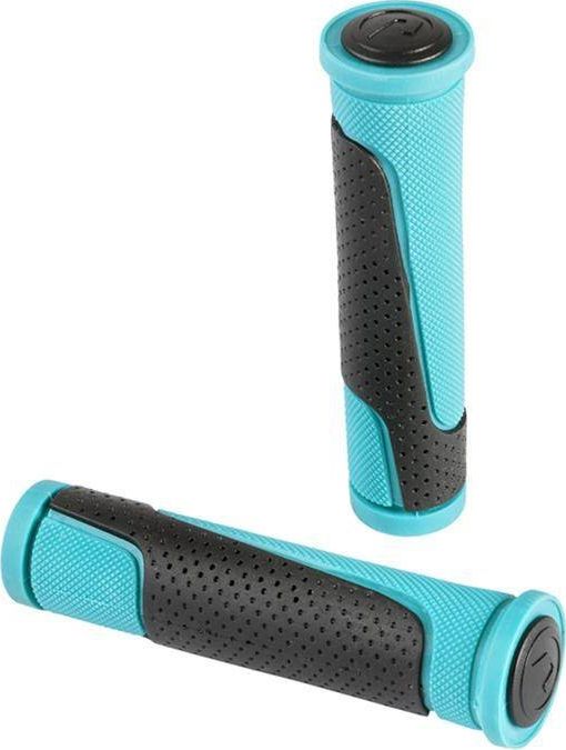 Accent Chwyty kierownicy Accent Comet 2D 125mm, turkusowo-czarne