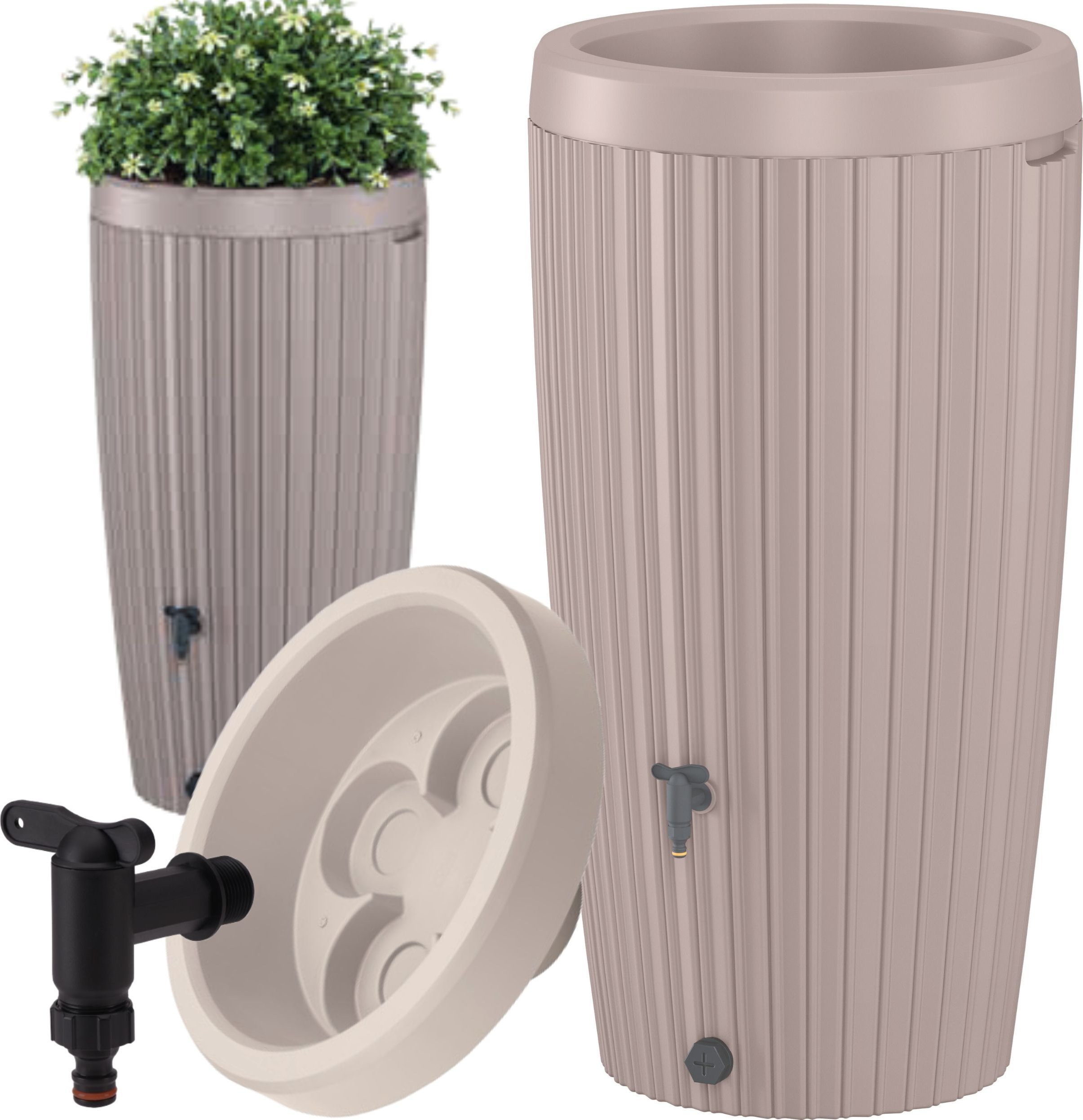 Zbiornik na deszczówkę Mika 240l Beczka na wodę + Kranik 3/4