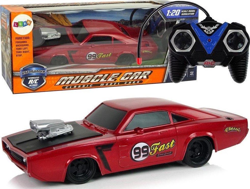 LeanToys Auto R/C 1:20 czerwone 7