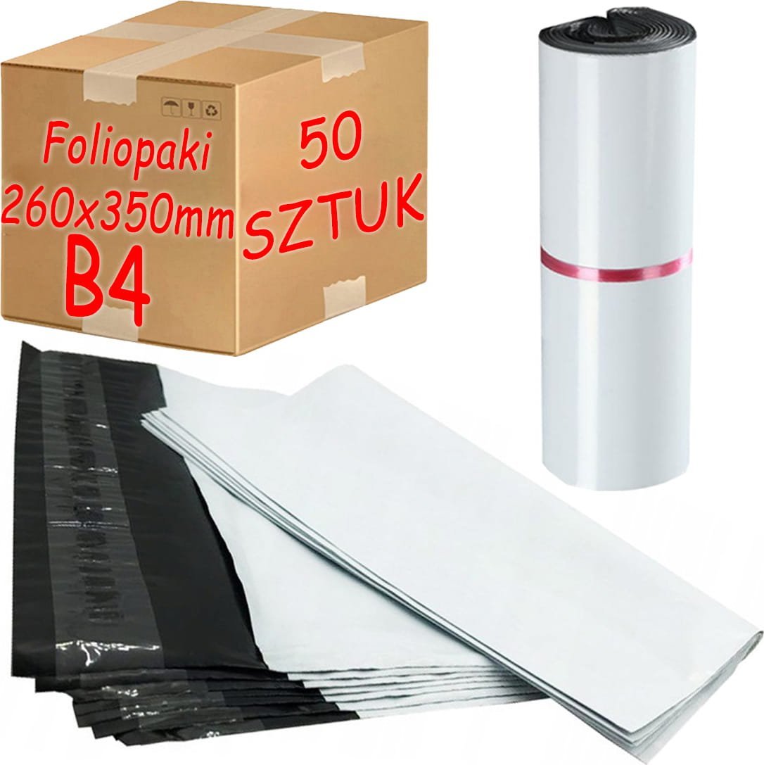 Pako Foliopaki Kurierskie Białe B4 260x350mm - 50 szt.