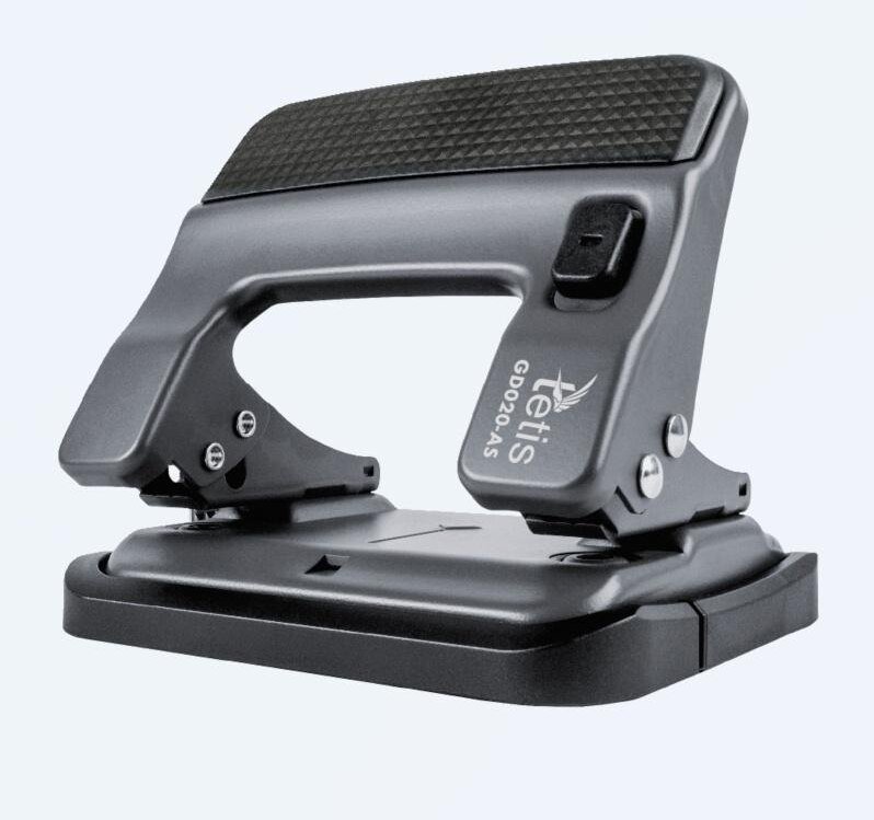 Dziurkacz metalowy szary 30 kartek