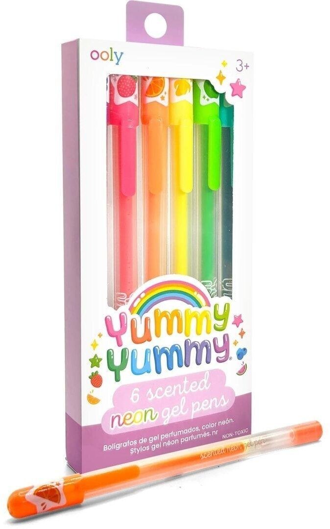 Pachnące Długopisy Żelowe Neonowe Yummy! 6szt