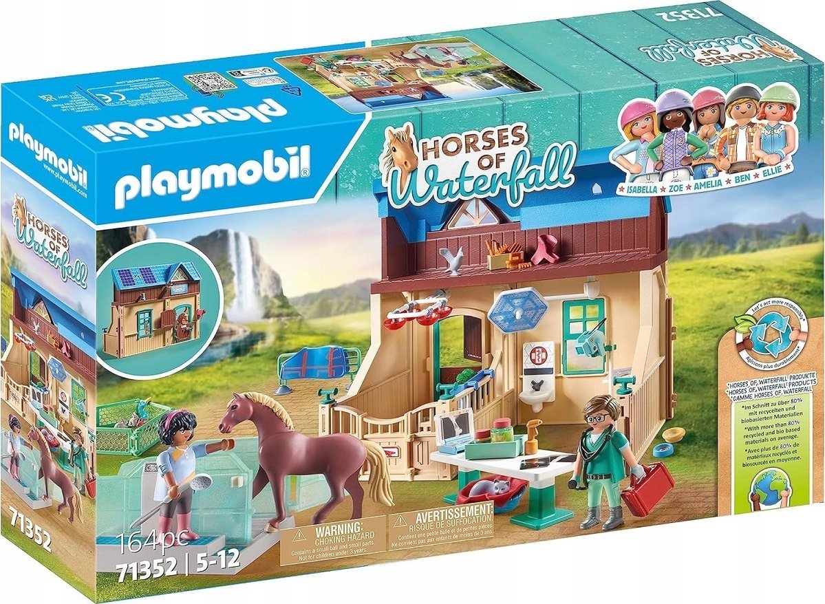 Playmobil Zestaw z figurkami Horses 71352 Hipoterapia i lecznica zwierząt