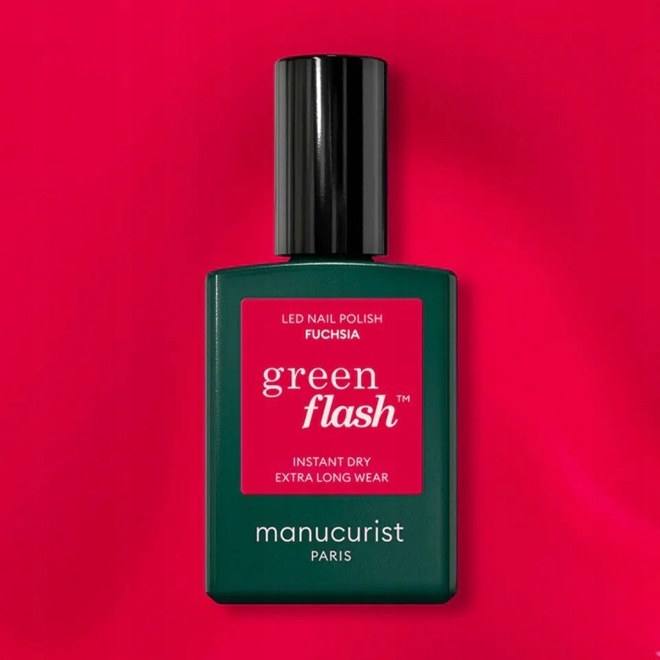 MANUCURIST_Green Flash Led Gel Nail Lacquer lakier do paznokci Fuchsia 15ml