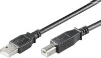 Kabel USB MicroConnect USB-A - USB-B 3 m Czarny (USBAB3B)