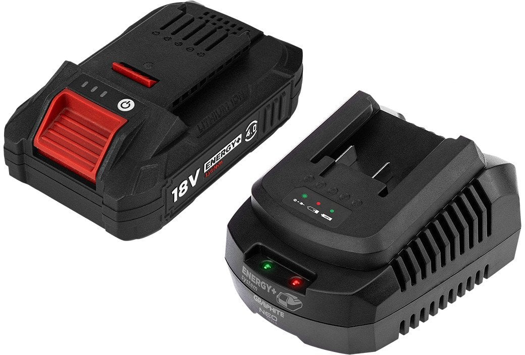 Graphite Zestaw Energy+: akumulator 4Ah BOOST UP z ładowarką (58GE132-1)