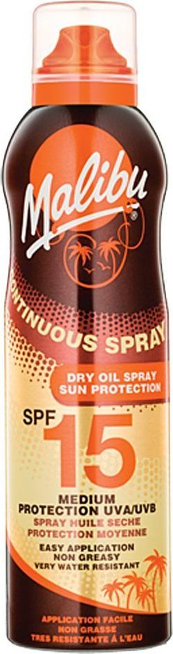 Malibu Continuous Spray Dry Oil Spray SPF15 175ml