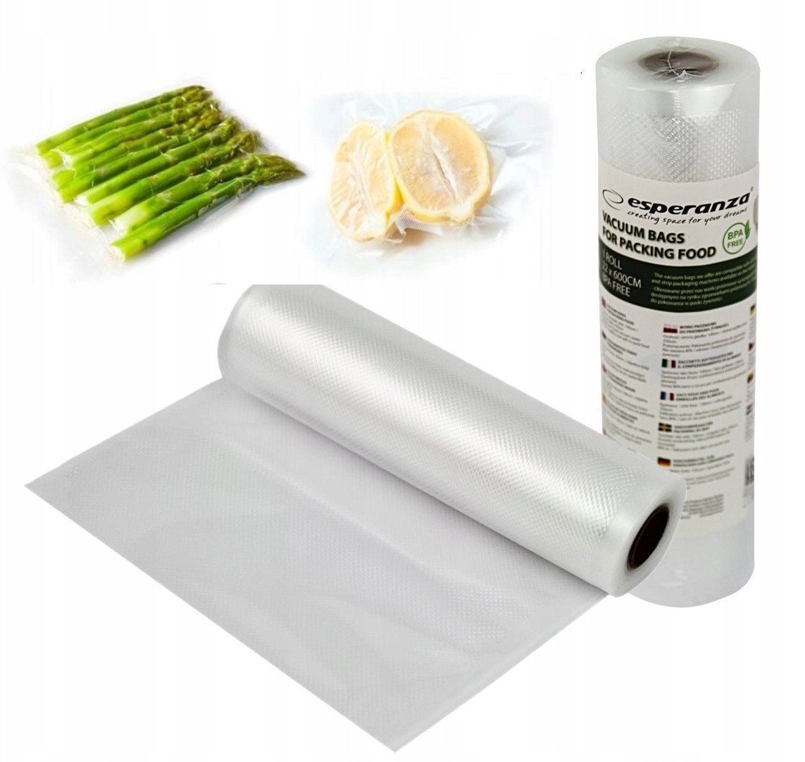 EKV00SP1 Esperanza rękaw foliowy do zgrzewarki próżniowej 22x600cm