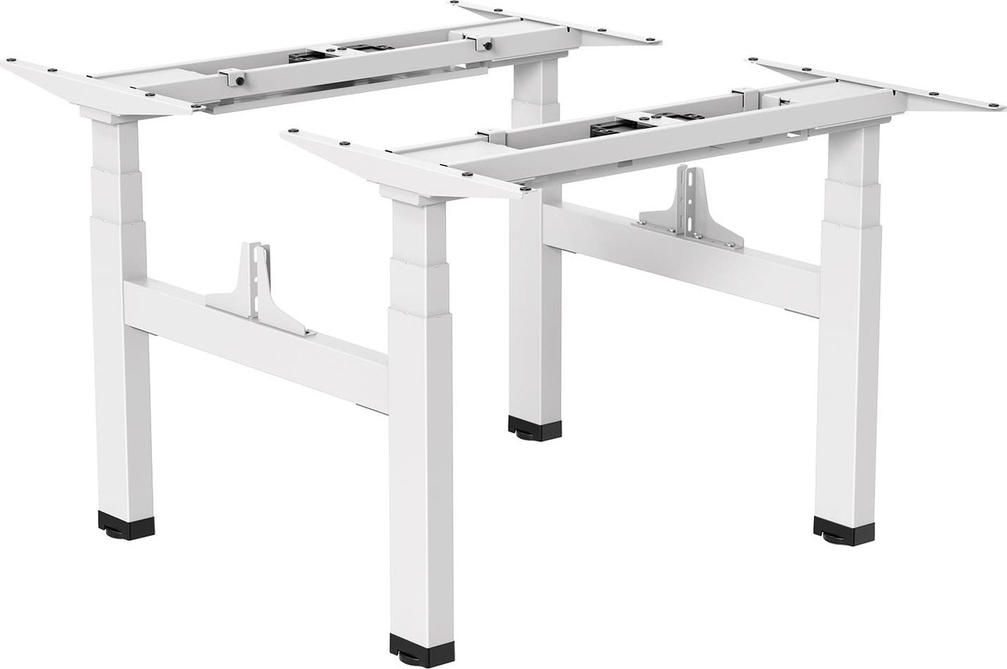 Ergo Office Biurko elektryczne podwójne regulacja wys. Ergo Office, max wys 128cm, max 125kg x2, bez blatu do pracy stojąco siedzącej (2 czę