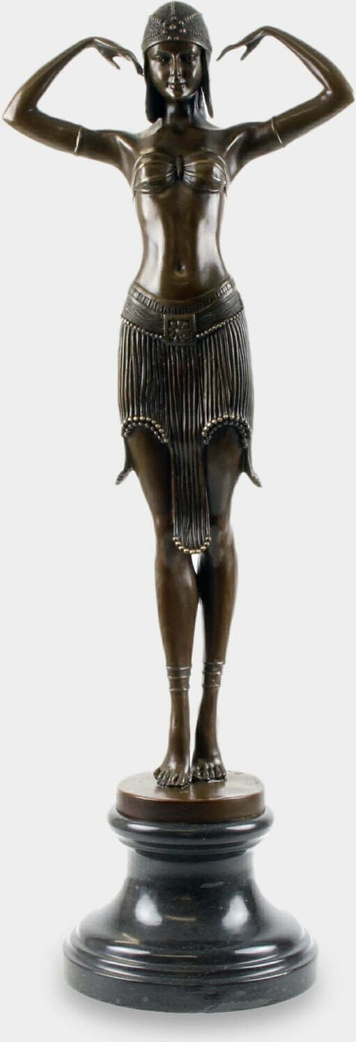 rzezbyzbrazu Tancerka Skarabeusza wg D.H. Chiparus Rzeźba z Brązu