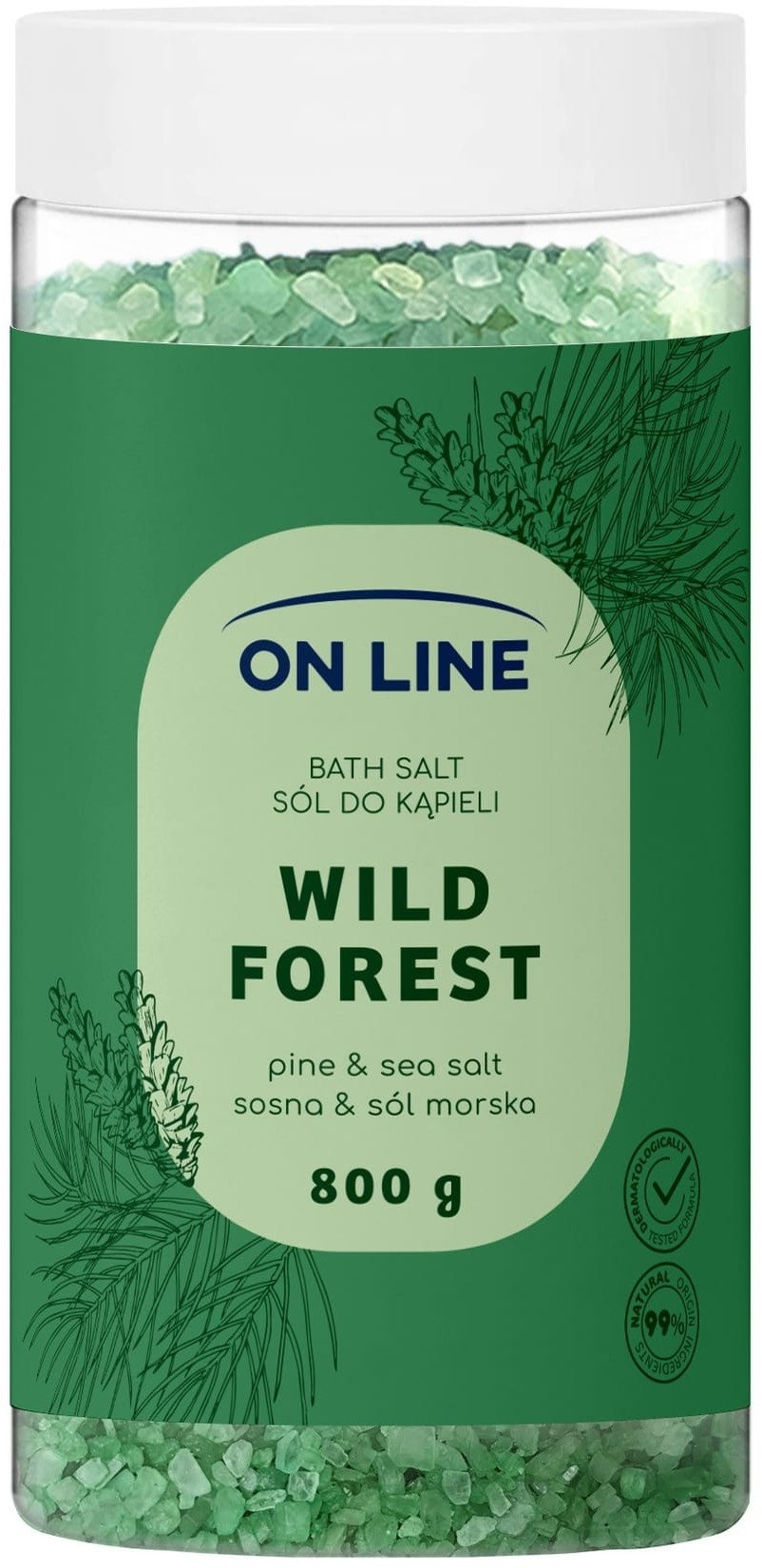 ON LINE Sól do kąpieli Wild Forest 800 g