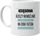 Koszulkowy Księgowa rzeczy niemożliwe robię od ręki - kubek z nadrukiem