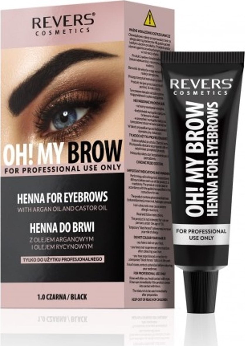 Revers REVERS Oh! My Brow Henna kremowa do brwi - czarna
