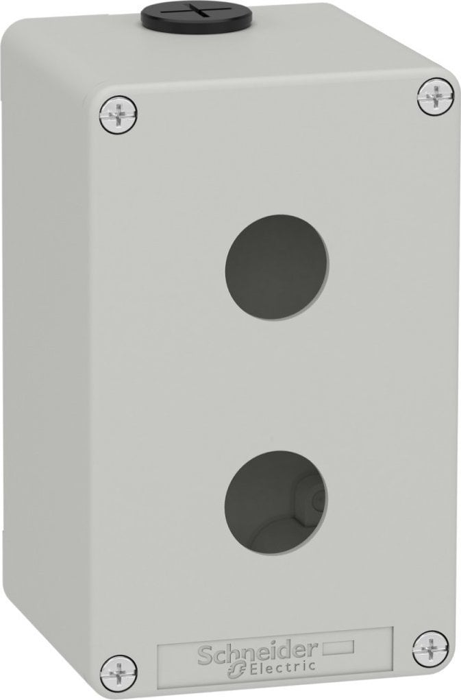 Schneider Harmony XAP Kaseta sterownicza pusta szara 2 otwory XAPD2502