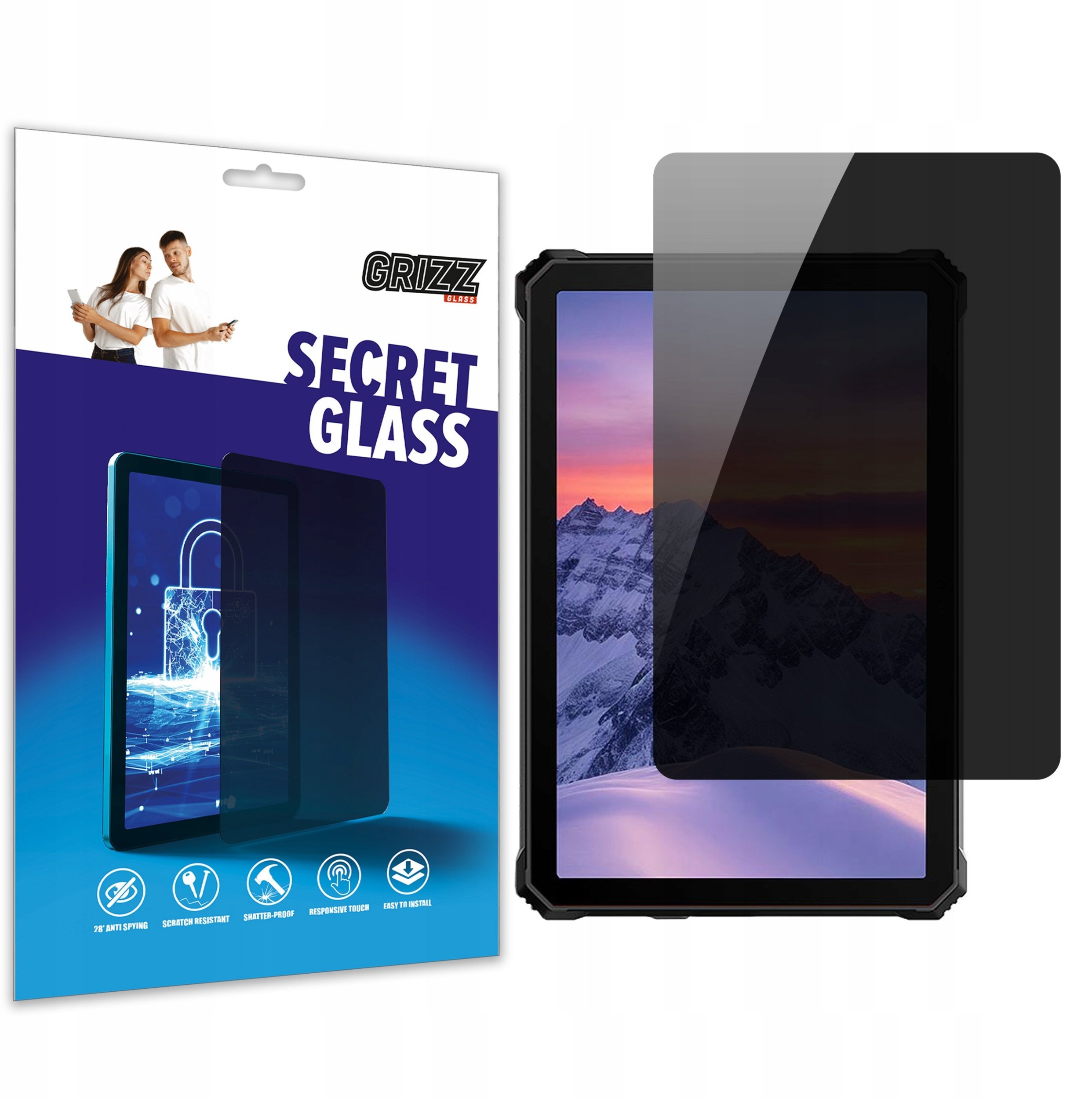 Szkło prywatyzujące GrizzGlass SecretGlass do Blackview Active 10 Pro