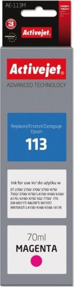 Tusz Activejet tusz do EpsonC13T06B340 AE-113M nr 113