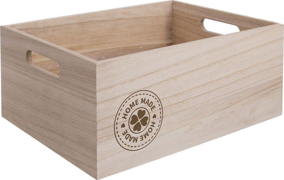 Orion Skrzynka drewniana skrzynia pojemnik HOME MADE 26x16x11cm do przechowywania koszyk na warzywa owoce uniwersalny