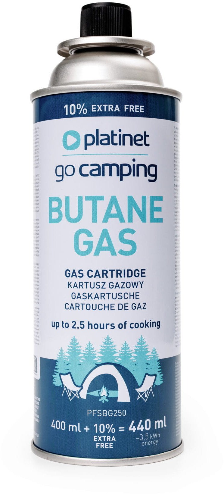 PLATINET BUTANE GAS CARTRIDGE NABÓJ 250g