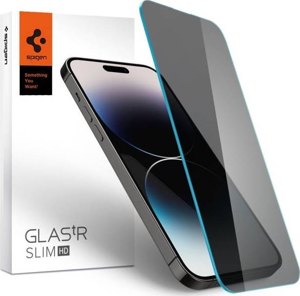 Spigen SZKŁO HARTOWANE SPIGEN GLAS.TR SLIM IPHONE 14 PRO MAX PRIVACY
