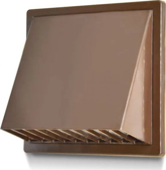 airRoxy Kratka wentylacyjna z okapem airRoxy fi 100 brąz