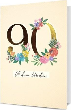 Karnet B6 Urodziny 90