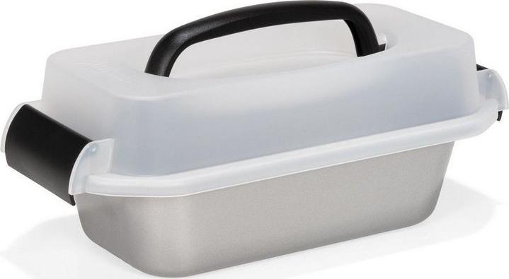 Patisse forma do ciastek z pokrywą nośną 23 cm stal srebrna