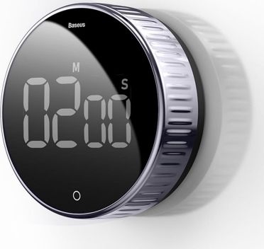 Minutnik Baseus cyfrowy czarny (6953156216129)