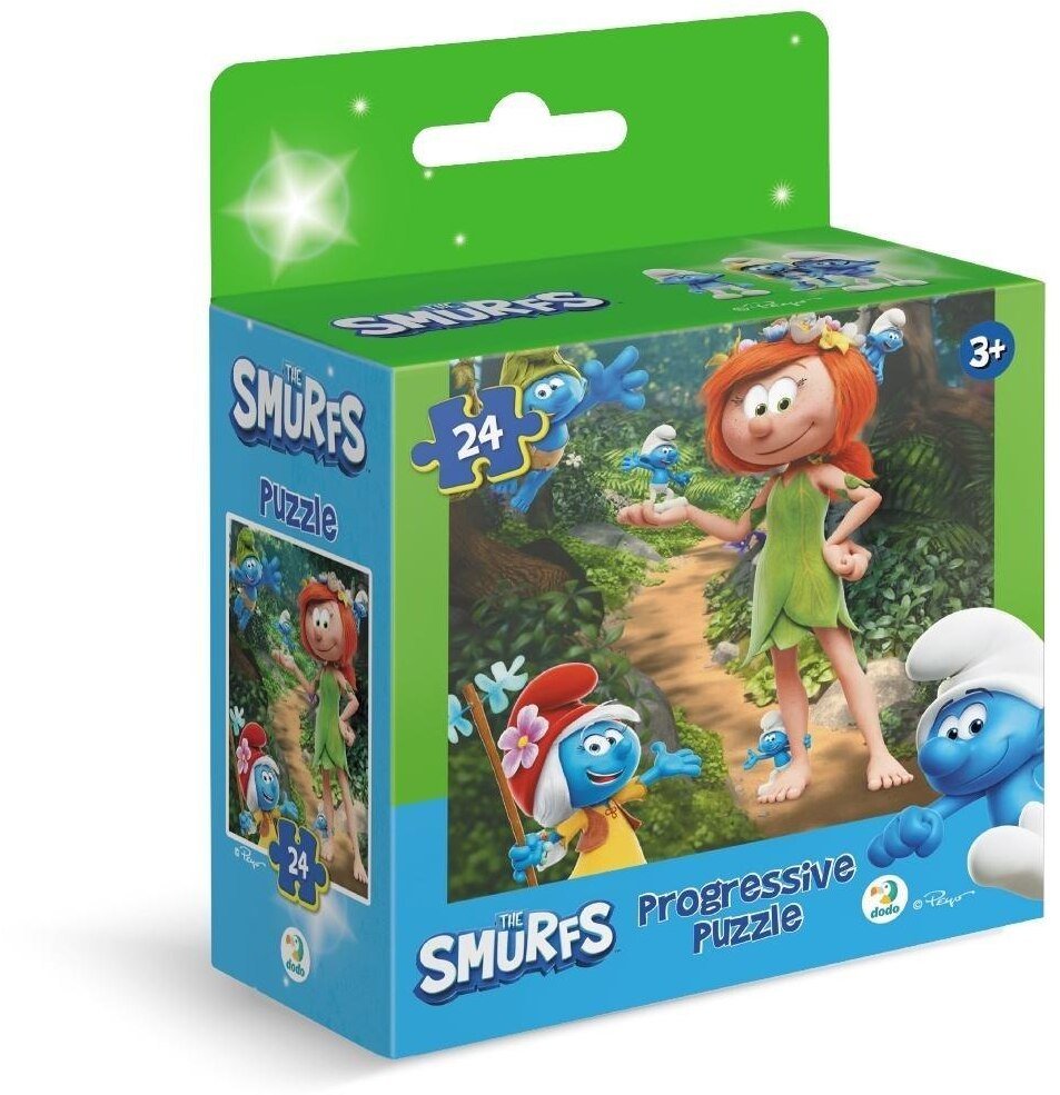 Puzzle 24 Smerfy Księżniczka w lesie