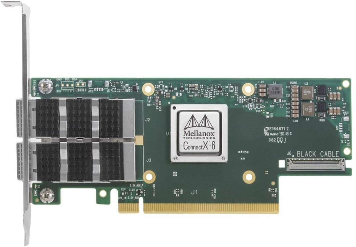 NVIDIA Mellanox ConnectX-6 VPI MCX653106A-ECAT-SP Netzwerkkarte Dual-Port FH/LP QSFP56 100Gbit 900-9X6AF-0056-MT0