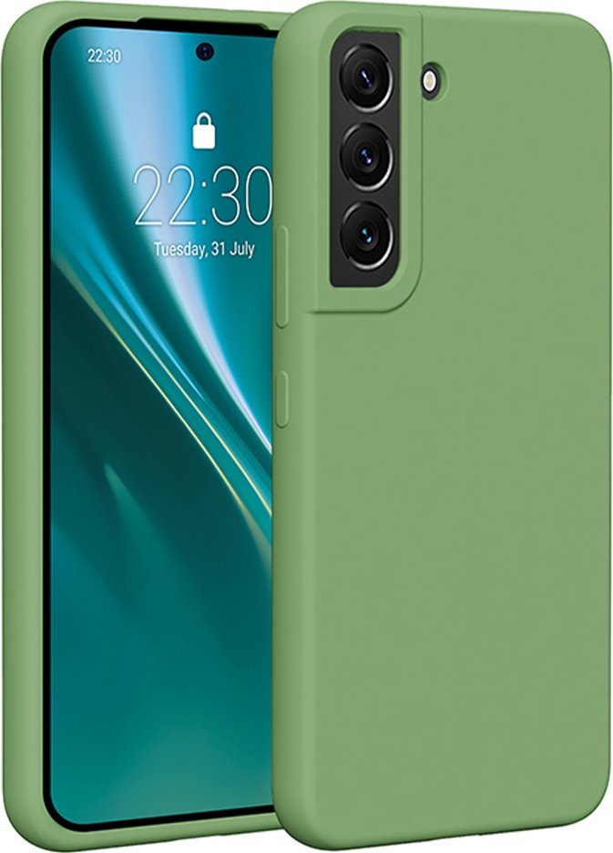 Etteri Nakładka Etteri Silicone Case do Samsung Galaxy S22 jasnozielona