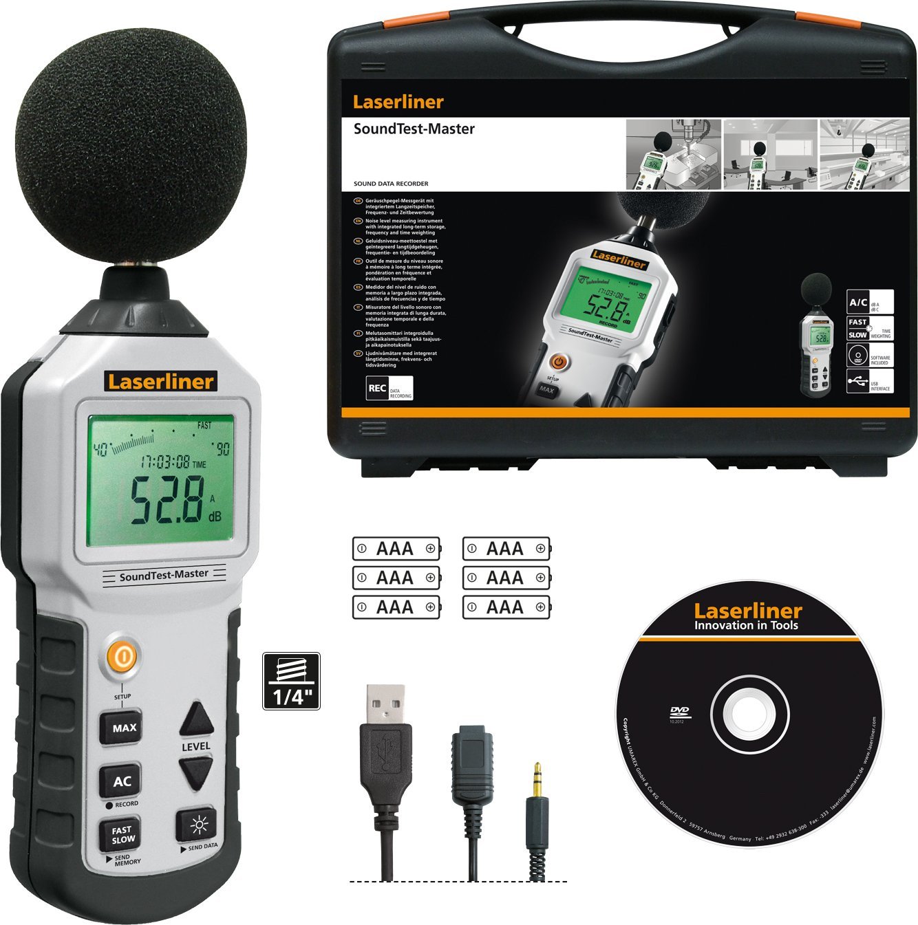 Laserliner Miernik natężenia dźwięku SoundTest-Master