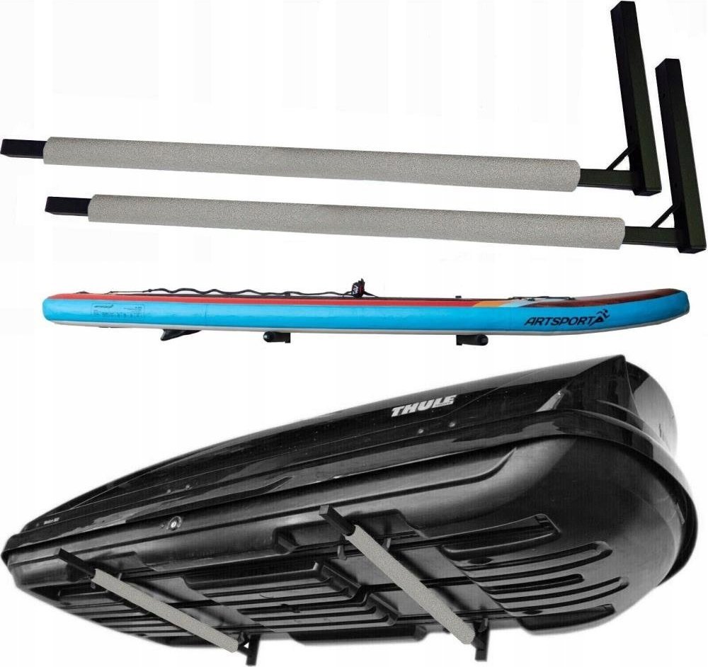 WIESZAK NA BAGAŻNIK WSB BOX DACHOWY METAL UCHWYT SUP