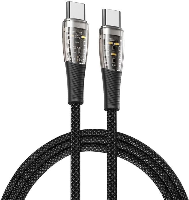 Kabel USB-C - USB-C Duzzona A6 65W 480Mb/s 1m - czarny