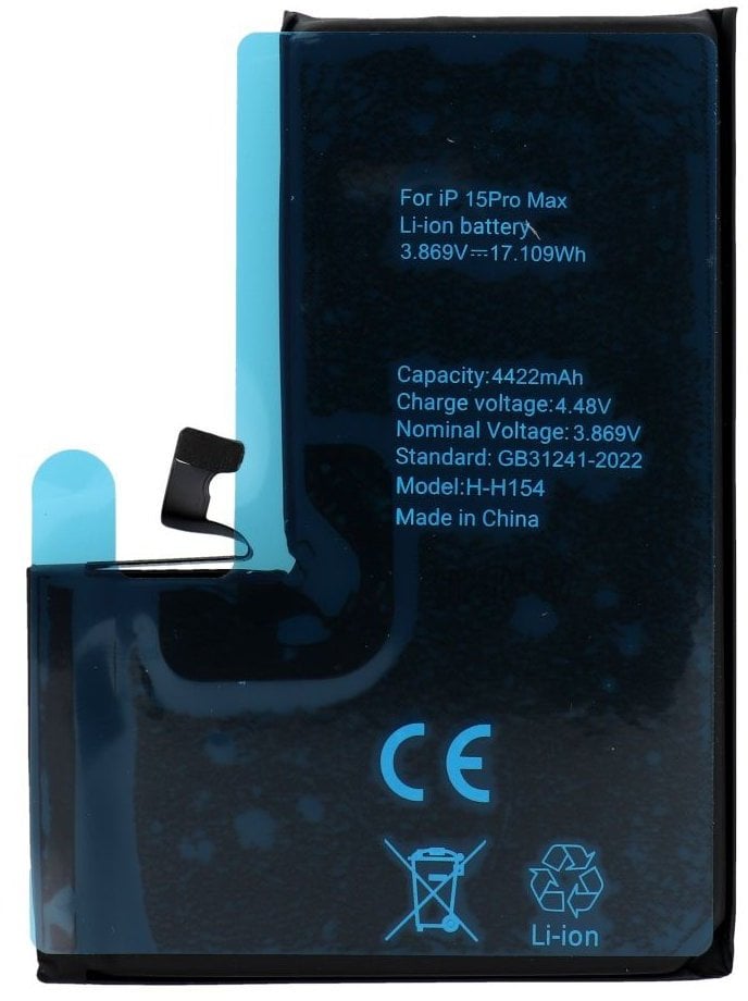POLYMER BOX bateria do IPHONE 15 Pro Max 4422 mAh