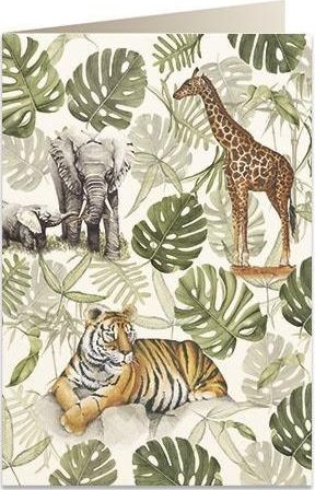 Tassotti Karnet B6 + koperta 6028 Zwierzęta safari