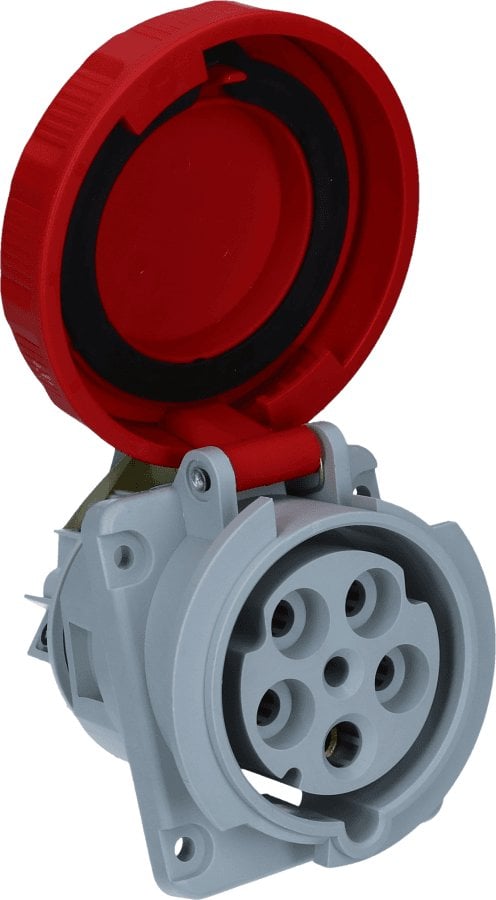FAMATEL Gniazdo tablicowe skośne 63A 5P 400V IP67 24335