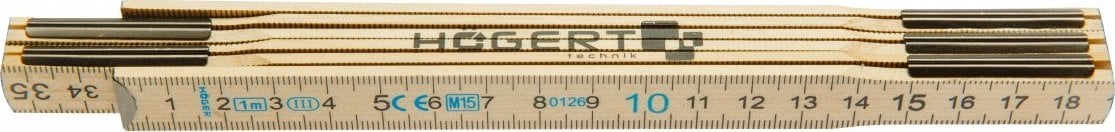 Högert Technik Miara składana 1 m, 6 części, wzmocnione łączenia (opakowanie ekspozycyjne) HT4M261-D