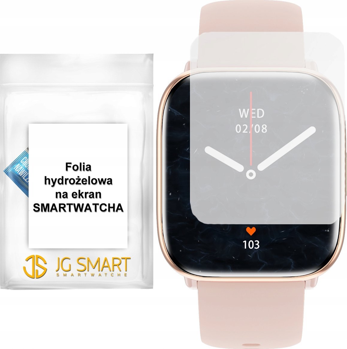 Folia ochronna na ekran smartwatcha JG SMART JS12 HD12 - FOLIA HYDROŻELOWA