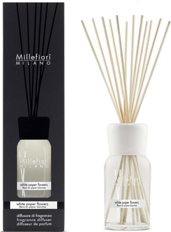 Millefiori Millefiori Pałeczki Zapachowe WHITE PAPER FLOWERS, pojemność : 250ml