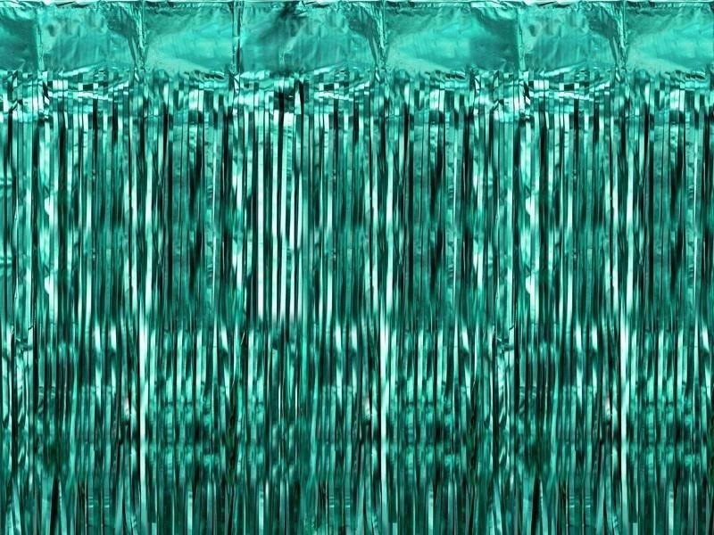 Kurtyna party butelkowa zieleń 100x200cm