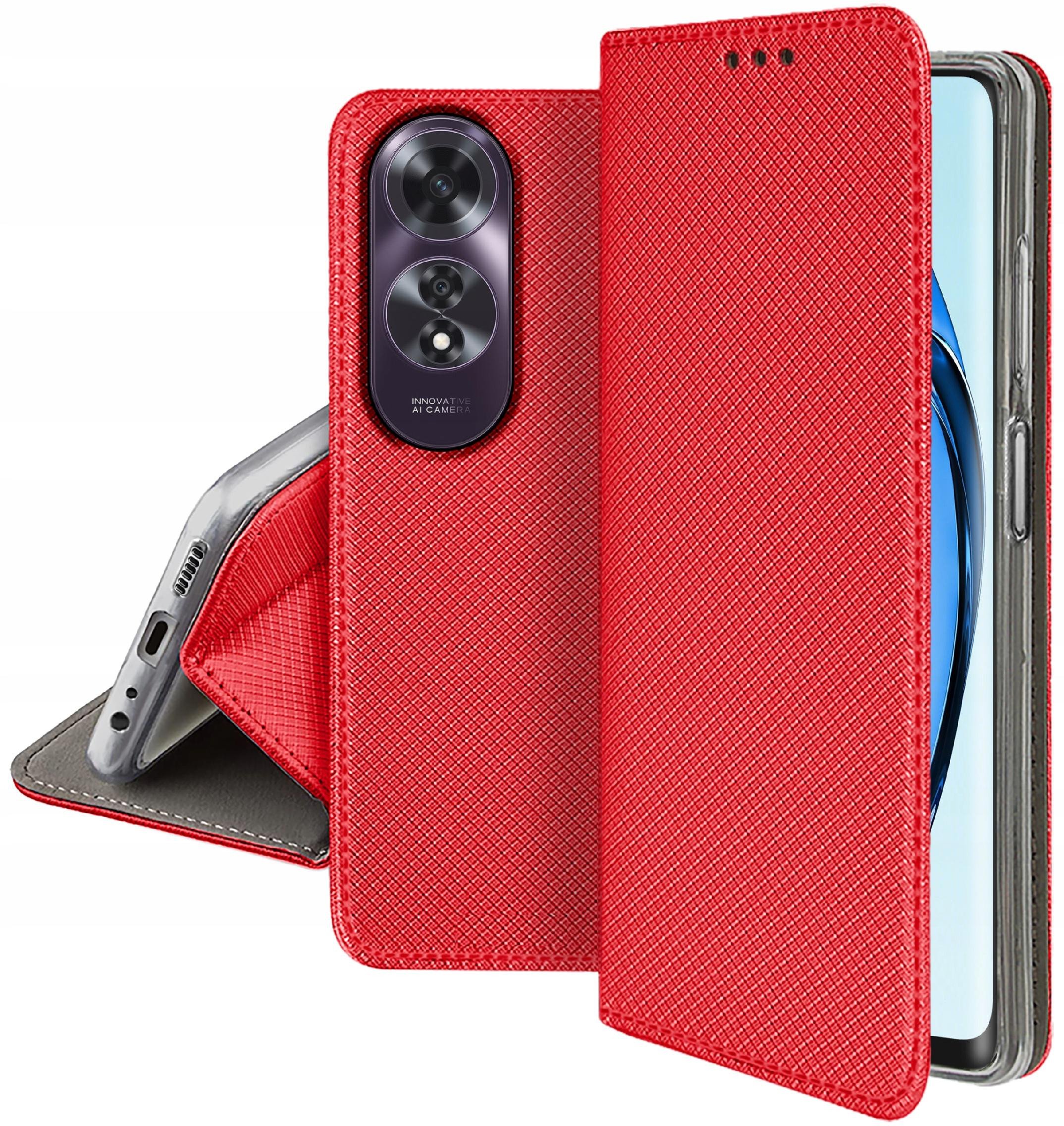 Etui do Oppo A60 4G SMART MAGNET CASE PORTFEL + SZKŁO OCHRONNE 9H