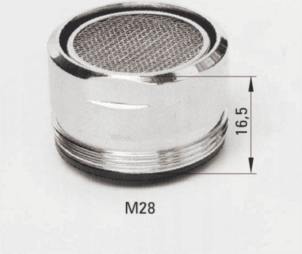 Deante Basic aerator do baterii wannowych, gwint zewnętrzny M28 chrom (XDW00PCZ2)